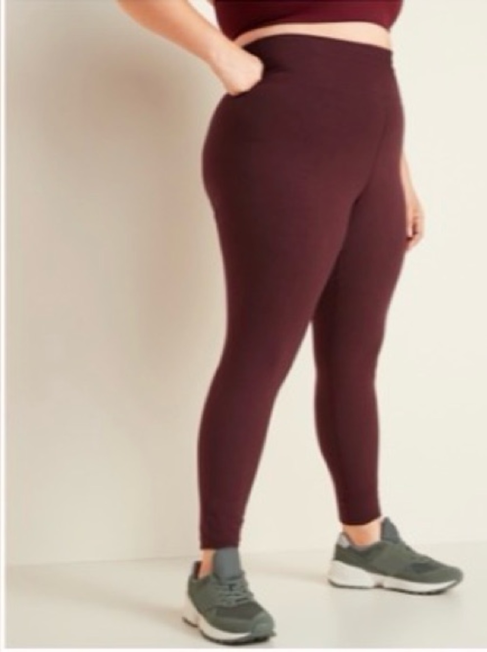 High-Waisted Jersey Balance Plus-Size Leggings